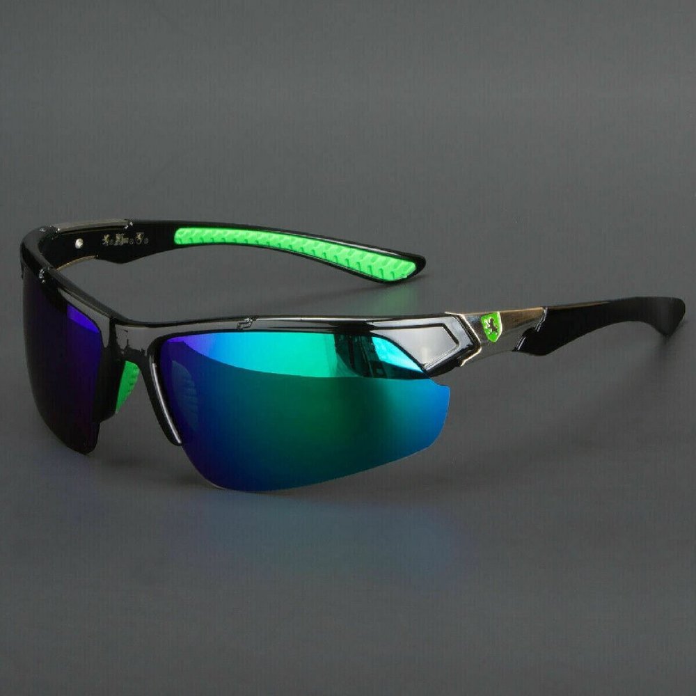 new Khan-brand Men's Polarized HD Sport Wrap-Around Sunglasses